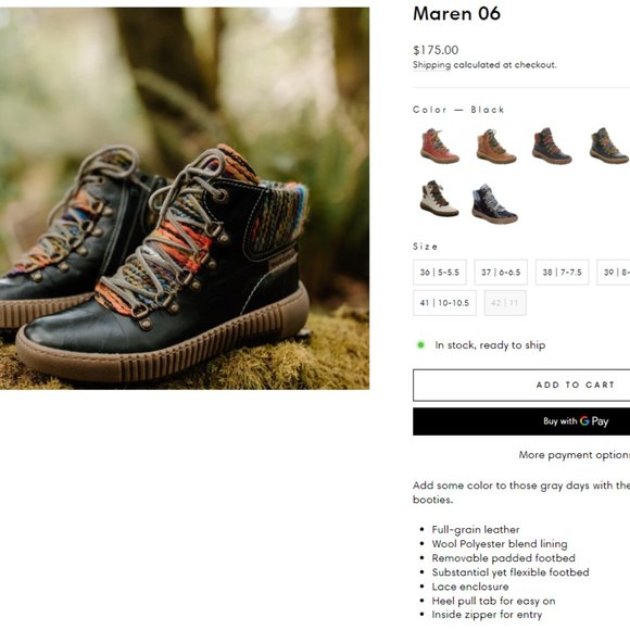 Josef Seibel rainbow thread and leather Maren boots (not available in Canada!) - Picture 5 of 5